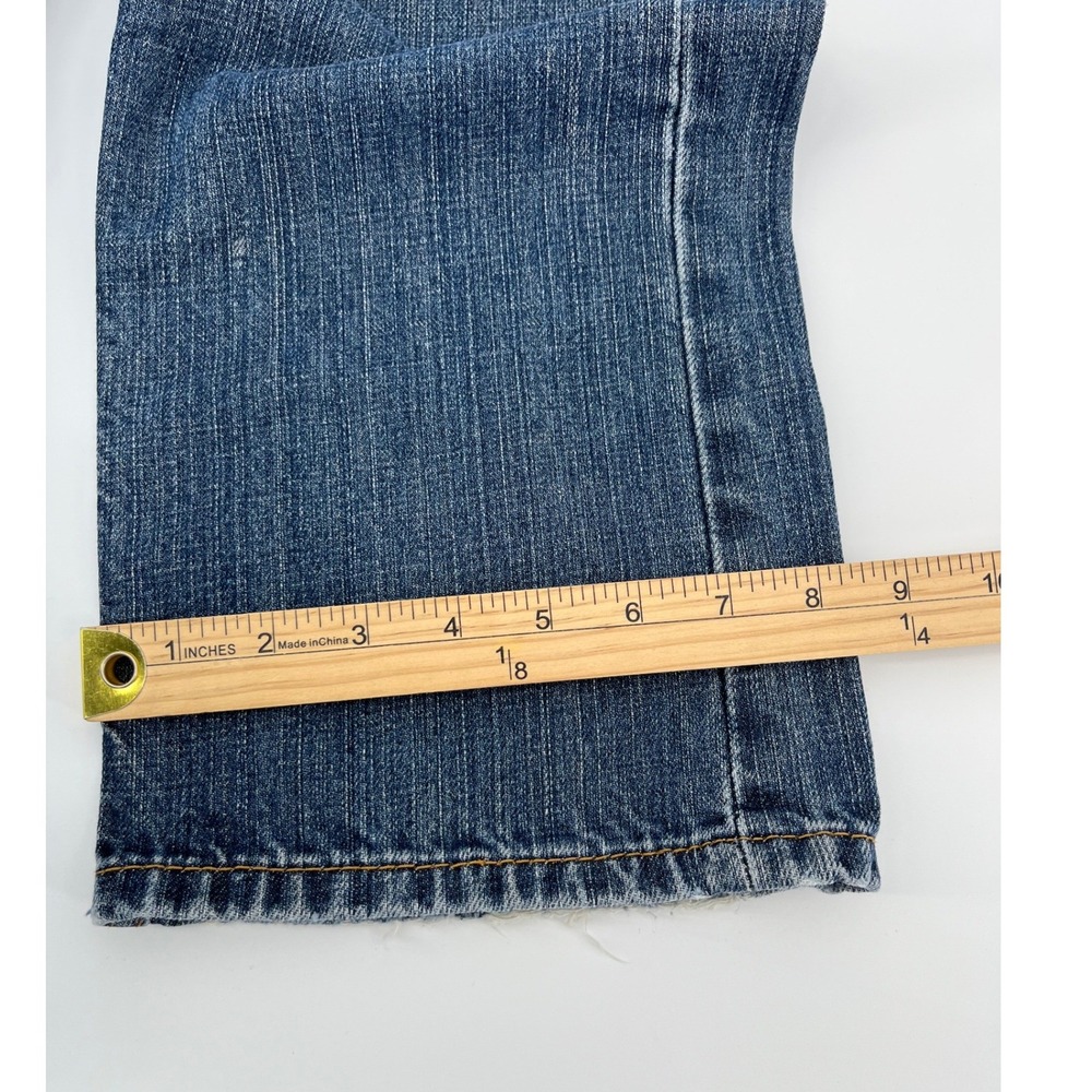 Levi's 505 Regular Fit Jeans Mens W34 L34 Blue Medium Wash Straight Leg Denim - Picture 7 of 9